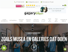 Tablet Screenshot of gallerycolor.nl